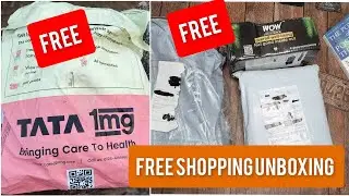 Free Shopping Unboxing from Tata 1mg and Wow | Trell Saree loot, etc.