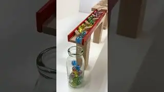 Marble Run ASMR ☆ HABA Wave Slope & Rattling Slope, milk bottle #shorts #marblerun @marblerunone