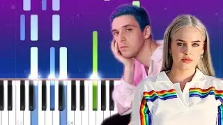 Lauv, Anne Marie   -  F.... i'm lonely (Piano Tutorial)