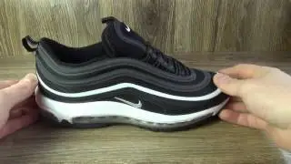Мужские кроссовки Nike Air Max 97 черные с белым