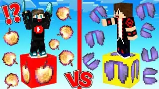ماين كرافت : حـرب حظ الالترا ضد حظ التفاح الذهبي المطور !!؟ 😱🔥