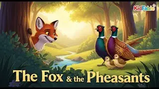 🦊 The Fox and the Pheasants | Classic Animal Fable for Kids 📚 | KidFable Channel ✨
