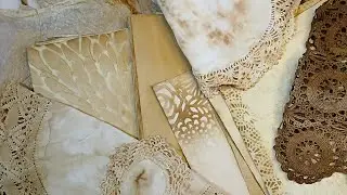 TEA DYING FABRIC, DOILIES, AND PAPER - OH MY!!!