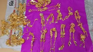 gold earrings designs new model 2023