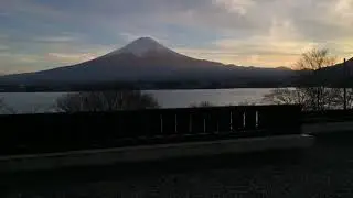 Mount Fuji Sunset - From Sunnide Resort Bath (Timelapse)