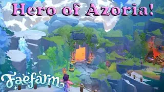 We beat Fae Farm! Calming the volcano and saving the island.