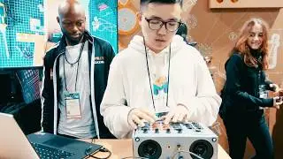 Winter NAMM 2020 - Rhythmo Beatbox - DIY Cardboard MIDI Controller Kit