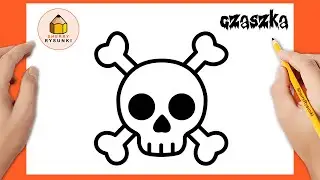 Jak narysować CZASZKA na Halloween ☠️🎃 | Rysunki Halloween | Łatwe Rysunki