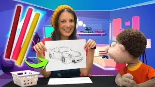 Colorindo Desenho com 3 Cores