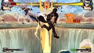 Guilty Gear Xrd Rev 2.1 Johnny back to corner throw lv1 to lv3 all characters