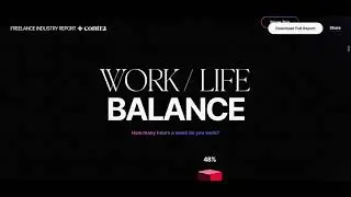 3D Website của The Freelance Industry Report (Contra)