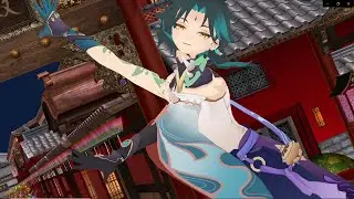 Genshin Impact Xiao Deep Blue Town