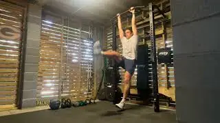 Hanging Alternating Straight Leg Lifts