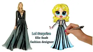 How to draw a dress for lol doll