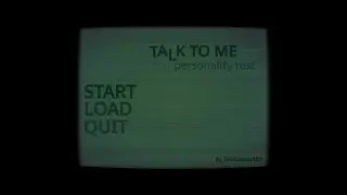 Talk To Me personality test: creepy analog fun @beefgravystudios