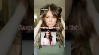 Recreating Kate Middleton Hair #shorts #hairstyles #katemiddleton