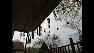Tornado Watch 60 to 40 mph Winds: Wind chimes is going absolutely crazy MUST WATCH!! 😱😱 from south