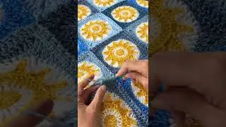 Crocheting a Sunshine Blanket #crochet #shortscrochet #crocheting