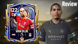 122CB VAN DIJK REVIEW FC MOBILE 🥶🤯TOTY VAN DIJK FC MOBILE ||GHOST FC