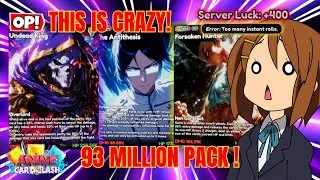 🍀 10,000 LUCK AGAIN ?!! WITH CRAZY PULL! In Anime Card Clash (Roblox)