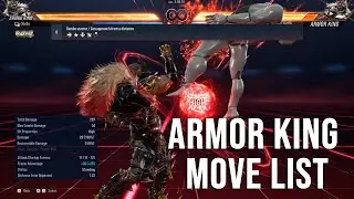 Tekken 8 Armor King Full Move List | All Moves & Command
