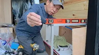 DIY Ford Transit conversion continues- Solar panel,  aluminum bed frames 