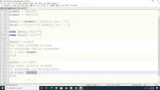 php/mysql: chapter33: Introducing multi-line strings syntax