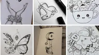 30+ cute sketches ideas|| easy sketches @Tonniartandcraft