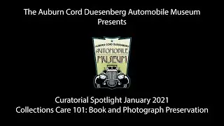 Curatorial Spotlight | Collections Care 101: Book & Photograph Preservation | January 2021