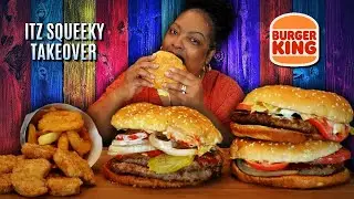 Burger King Mukbang | Double Whopper with Cheese