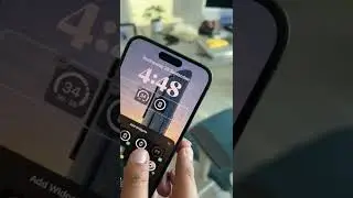 Настройте виджет батареи на экране блокировки 📲 #SHORTS