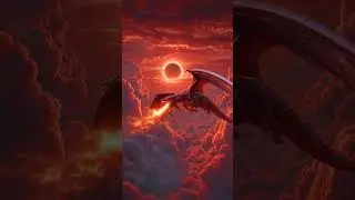 Dragon Eclipse: Fire Above the Clouds 🔥🐉 #Shorts