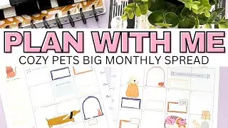 PLAN WITH ME | CUSTOM SPREAD FOR BETH | COZY PETS | BIG HAPPY PLANNER