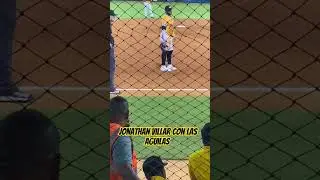 JONATHAN VILLAR CON LAS  #AGUILAS CIBAE&Ntilde;AS