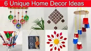 6 Unique Home Decor Ideas || Waste Material Craft Ideas