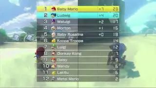 Mario kart wiiu Crabbyball challenge v Dad