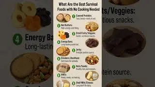 Best Survival Foods with No Cooking Needed