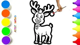 How To Draw a Cute Reindeer | Easy Step By Step Tutorial