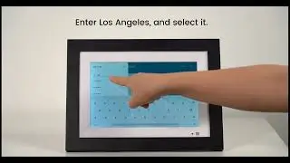 How to set the weather of your location on the digital frame with the black shell？