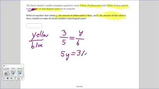 Writing Proportional Equations