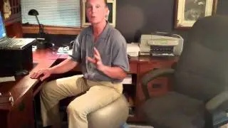 EXERCISE BALL USED FOR A BALL CHAIR FOR HEALTH BENEFITS
