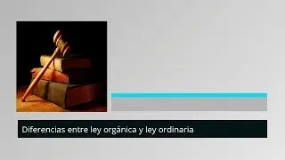 Diferencias entre la Ley Orgánica y la Ley Ordinaria - MasterD