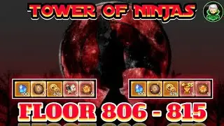 EASY..! CLEAR TOWER OF NINJAS 806 - 815 NINJA DUEL | NINJA LEGEND IDLE