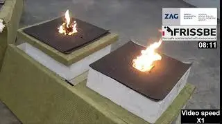 Solar Panels on Flat Roofs - Lab Fire Test: A comparison of conventional and vertical PV panels