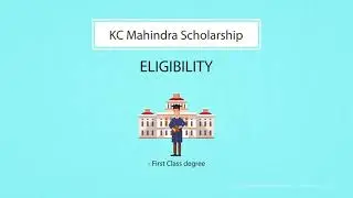 What is KC Mahindra Scholarship?