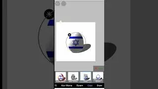 i draw easter eggs from the flag of Israel