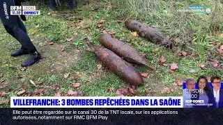 Villefranche : 3 bombes repêchées dans la Saône