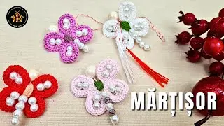 Cum crosetam martisor libelula - Martisor crosetat