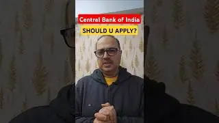 Should You Apply for Central Bank of India Credit Officer PGDBF? #shorts #centralbankofindia