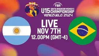 Argentina v Brazil | Full Basketball Game | South American U15 Women's Championship 2024